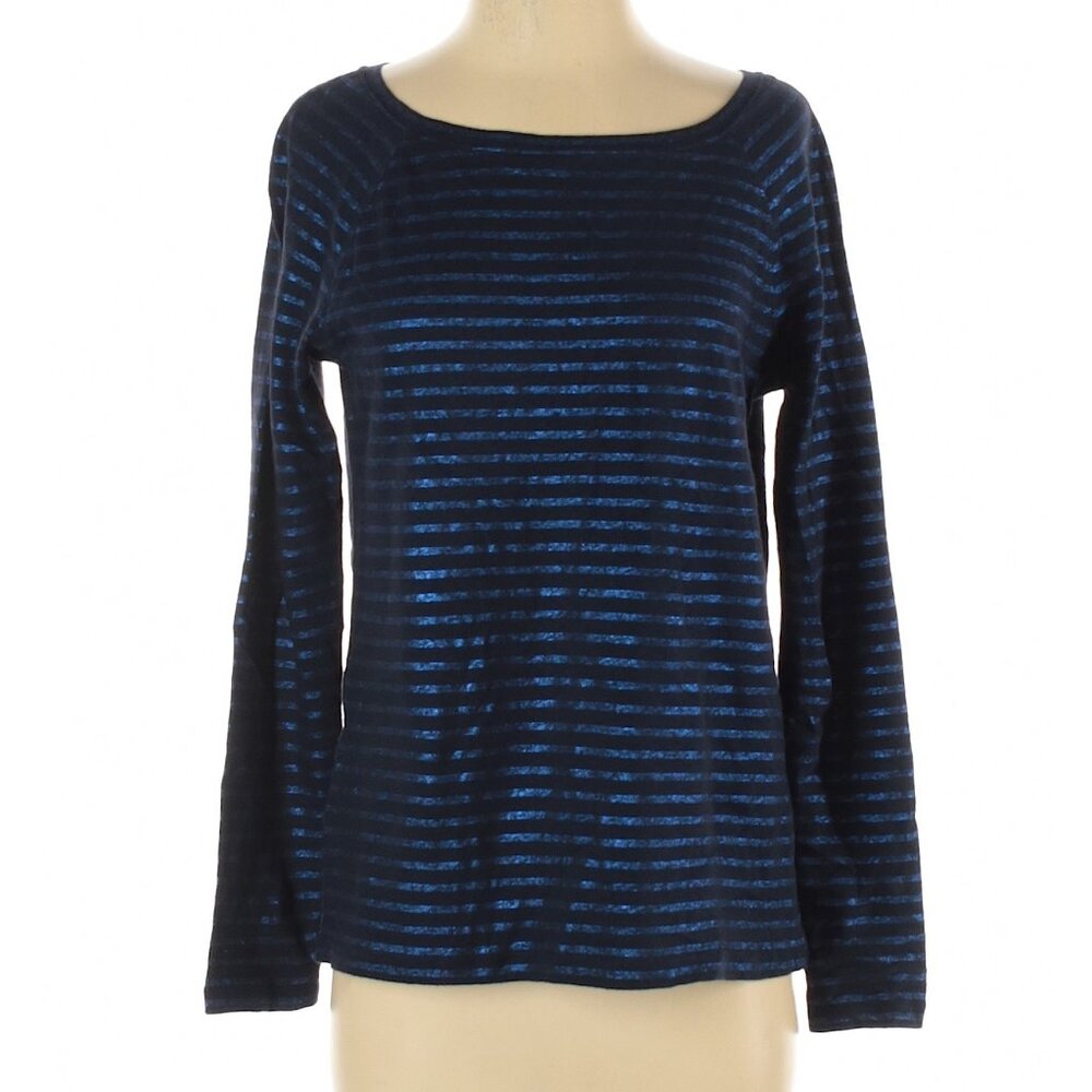 Banana Republic blue striped long sleeved shirt, women's, size S